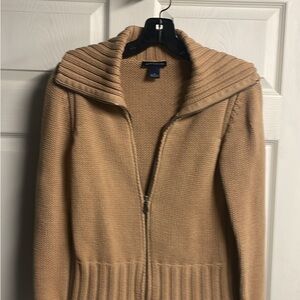 Ann Taylor Camel Cowl Neck Sweater